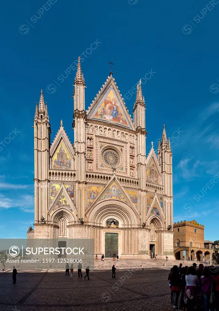 cathedral in Orvieto in Umbria