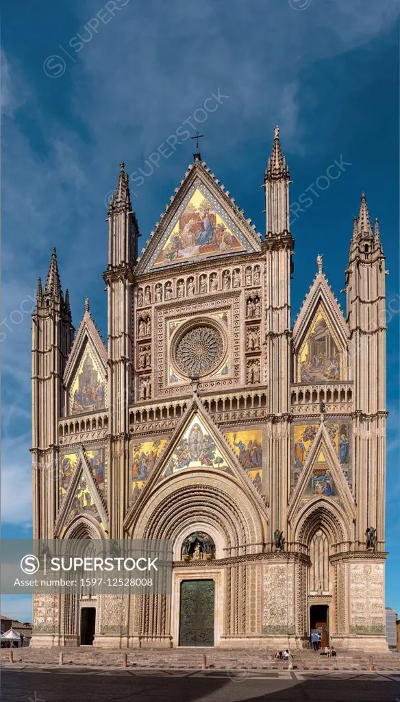 cathedral in Orvieto in Umbria
