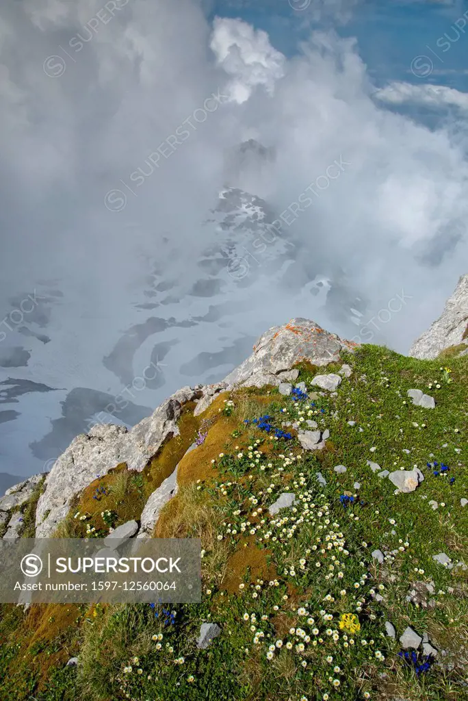 Alpstein mountains in Appenzell,