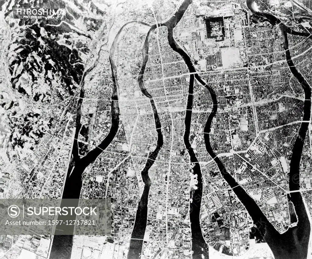 Hiroshima after Atomic Bomb strike in 1945
