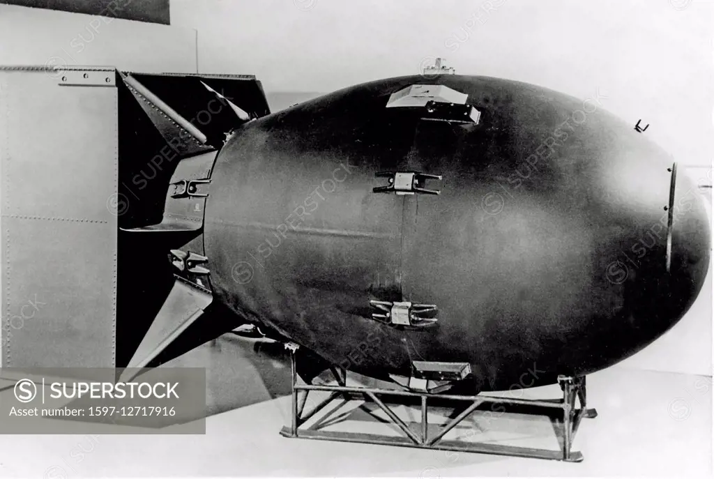 Atomic Bomb Fat Man later thrown over Nagasaki in 1945