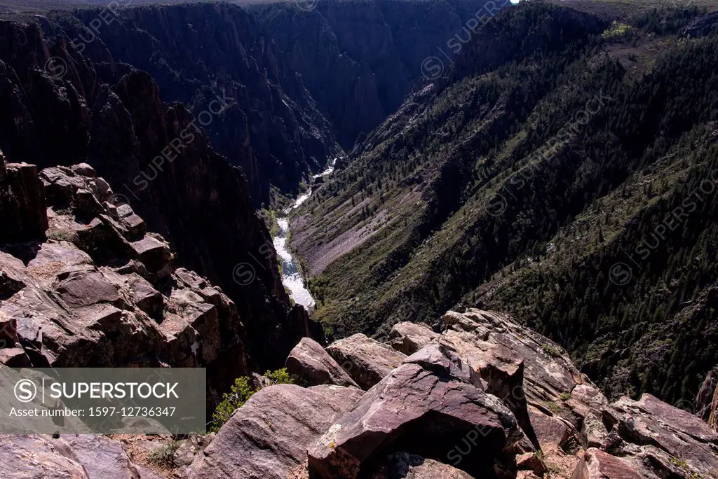 black canyon, Gunnison, Colorado, USA,