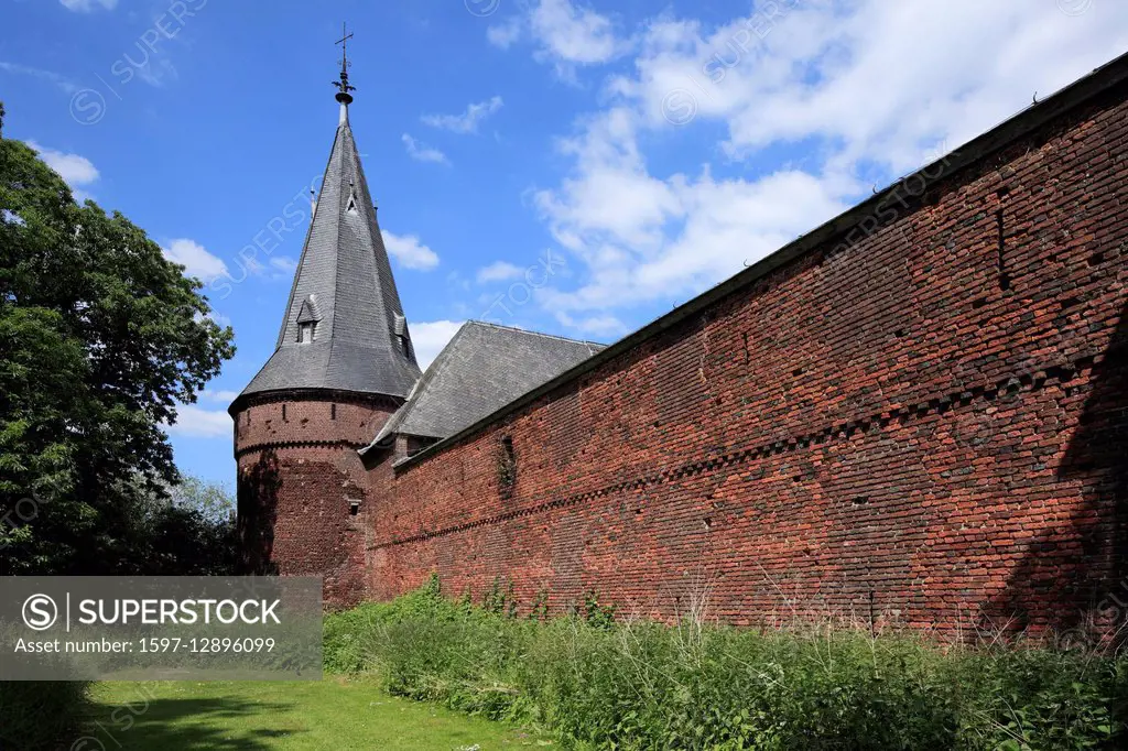 Castle Hague in Geldern, chapels, Lower Rhine, North Rhine-Westphalia
