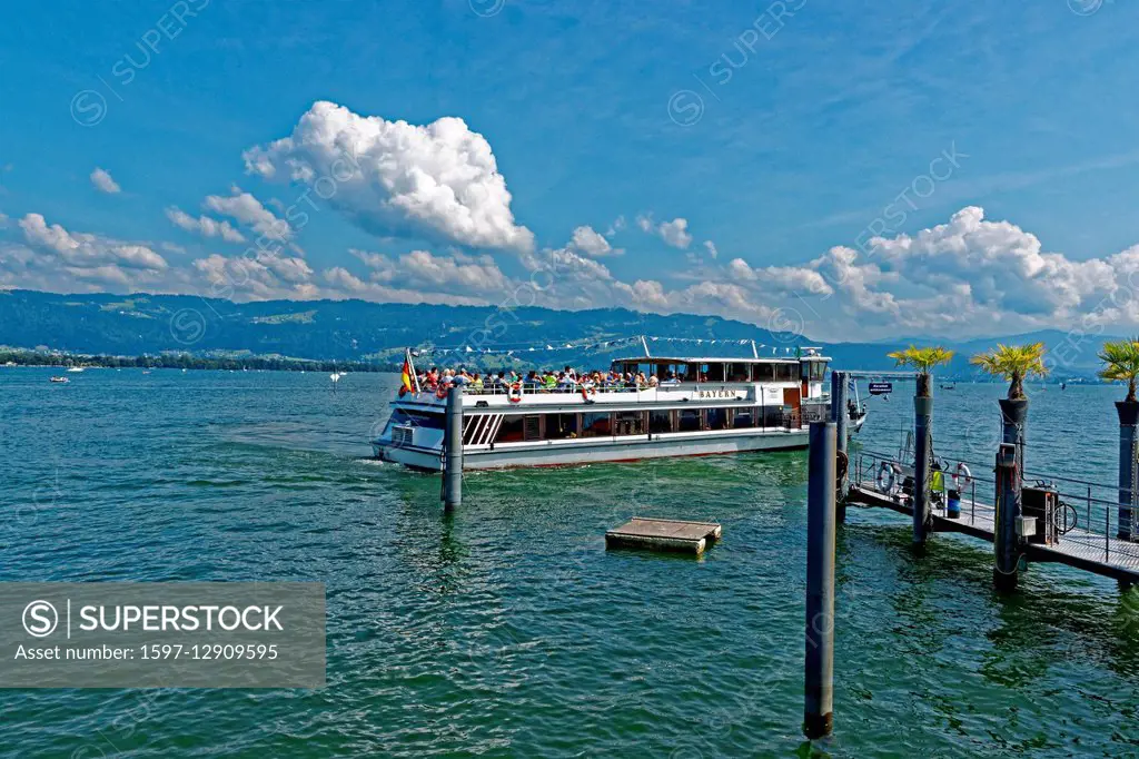 ship in Lindau on Lake Constance