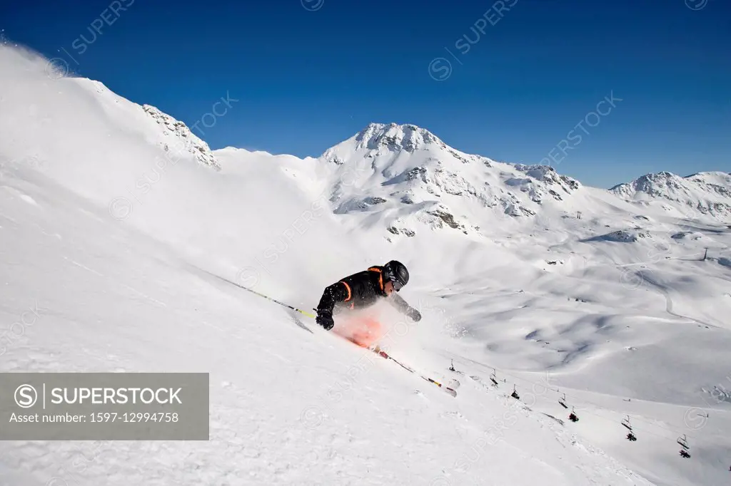 Woman, ski, skiing, Carving, Austria, sport, winter