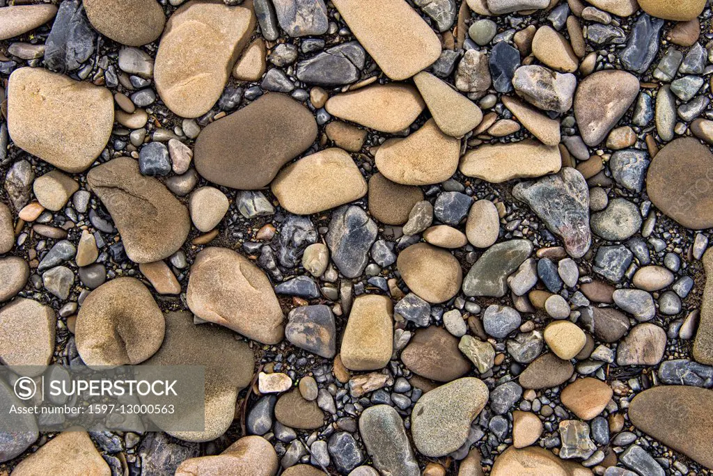 rocks, pattern, beach, Alaska, USA,