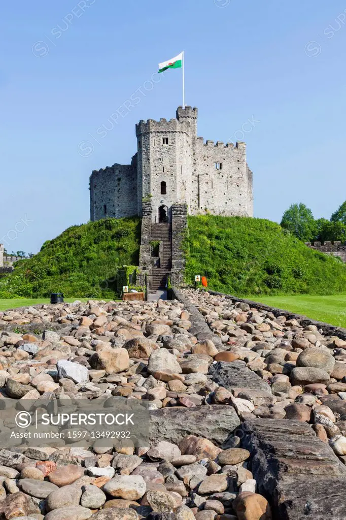 Wales, Cardiff, Cardiff Castle, The Norman Keep