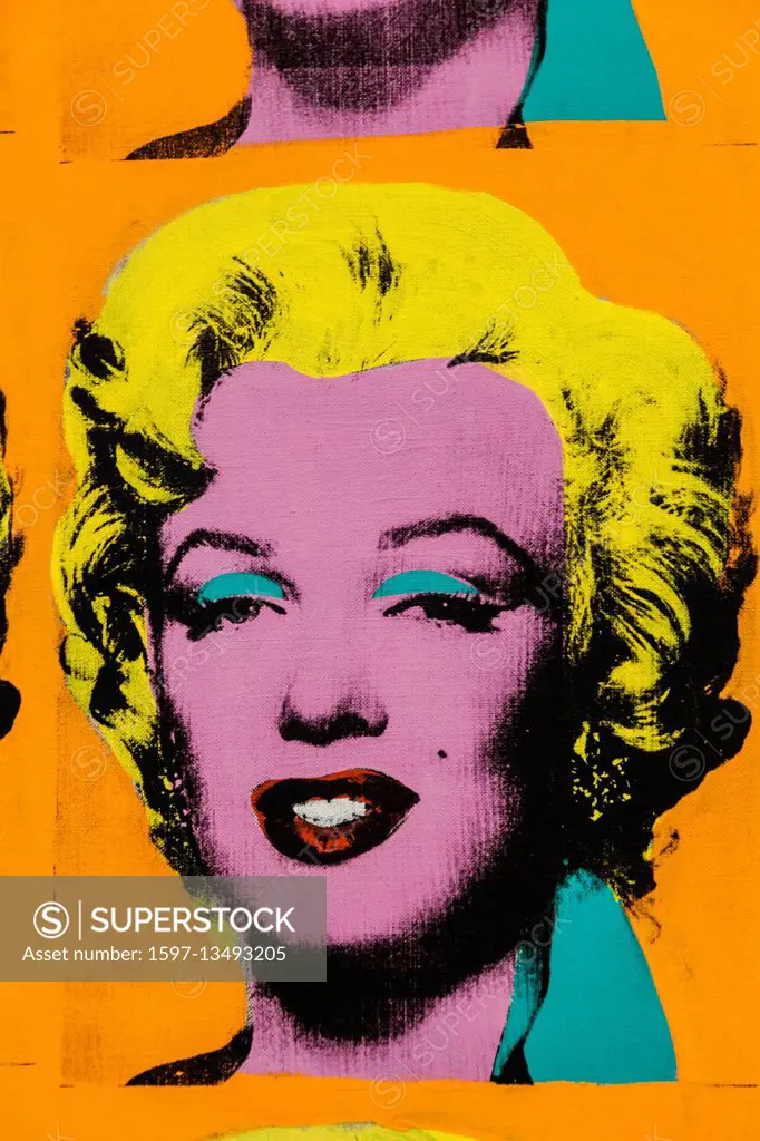 Painting titled Marilyn Diptych by Andy Warhol dated 1962