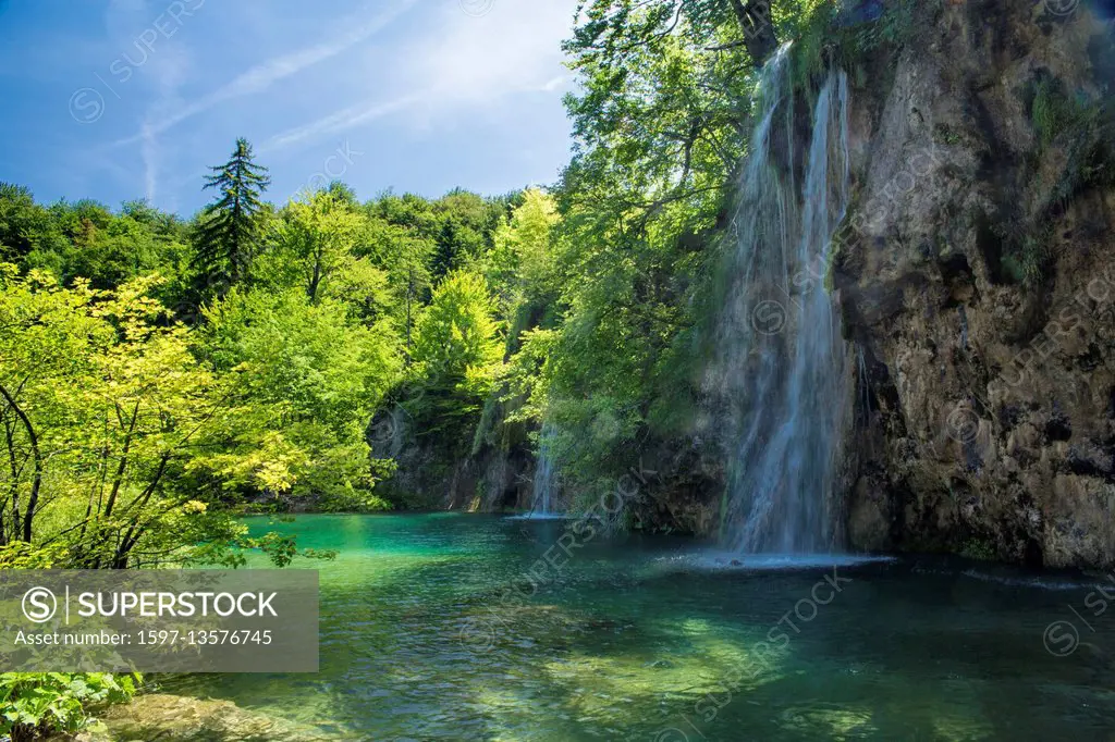 National park Plitvice lakes,