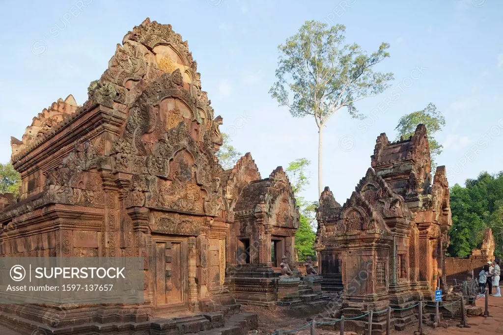 Asia, Cambodia, Siem Reap, Angkor, Banteay Srei, Banteay Srei Temple, Hindu, UNESCO, UNESCO World Heritage Sites, Tourism, Travel, Holiday, Vacation, ...