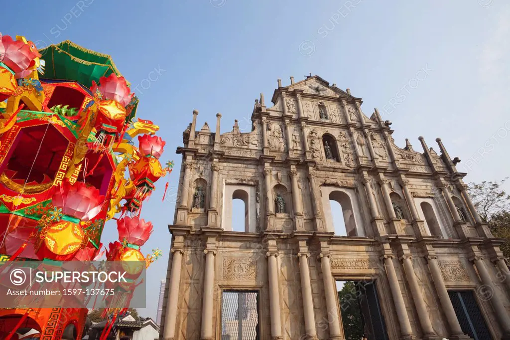 Asia, China, Macau, Macao, St.Paul´s Church, St Pauls Church, Sao Paulo, Church, Churches, Cathedral, Cathedrals, Catholic, Religion, Architecture, Fa...