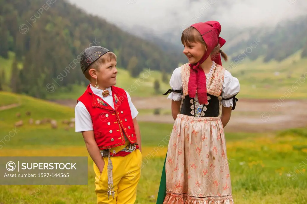 Tradition, folklore, national costumes, nanny goats, agriculture, animals, animal, national costumes, national costume party, Appenzell, Appenzell Inn...