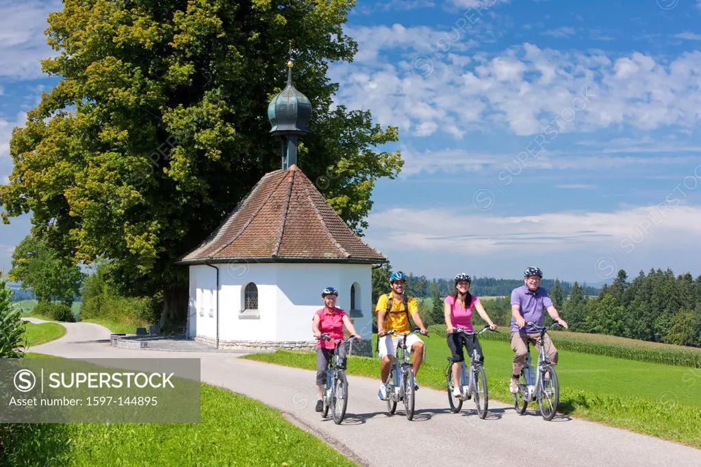 Alps, Bicycle, bicycles, bike, riding a bicycle, riding a bike, bicycle, bike, canton, Lucerne, Switzerland, Europe, heart route, Willisau, group, cha...