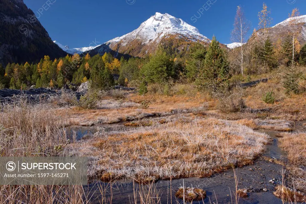 Panorama, mountain, mountains, autumn, Valais, Wallis, Derborence, high_, moor, moor, Tete Pegnat,