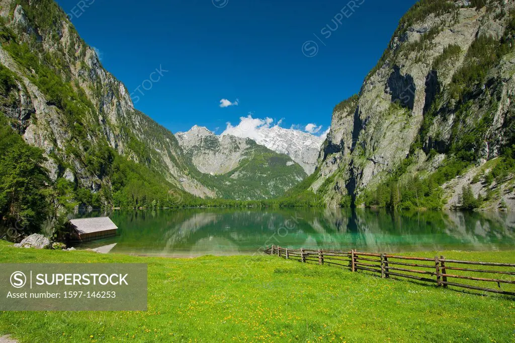 Europe, Germany, Bavaria, Upper Bavaria, Europe, Berchtesgaden country, Berchtesgaden, sky, weather, bad weather, cloudy, Alps, mountains, cliff, pano...
