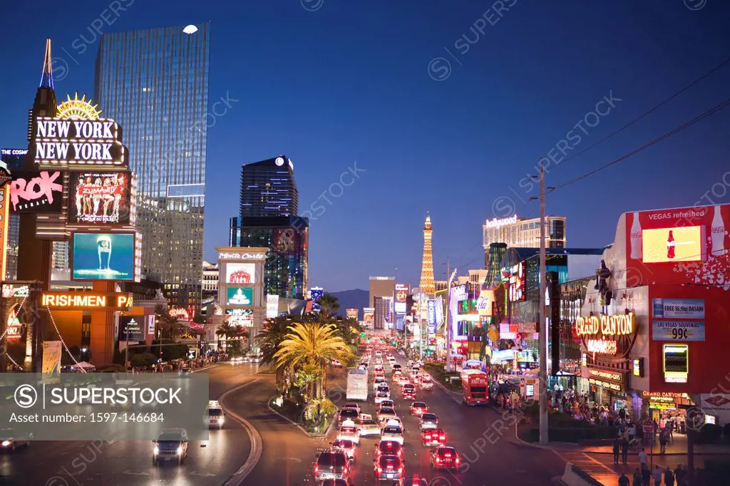 USA, United States, America, Nevada, Las Vegas, City, Strip, Avenue, architecture, attraction, bright, colourful, different, dream, famous, fantasy, l...