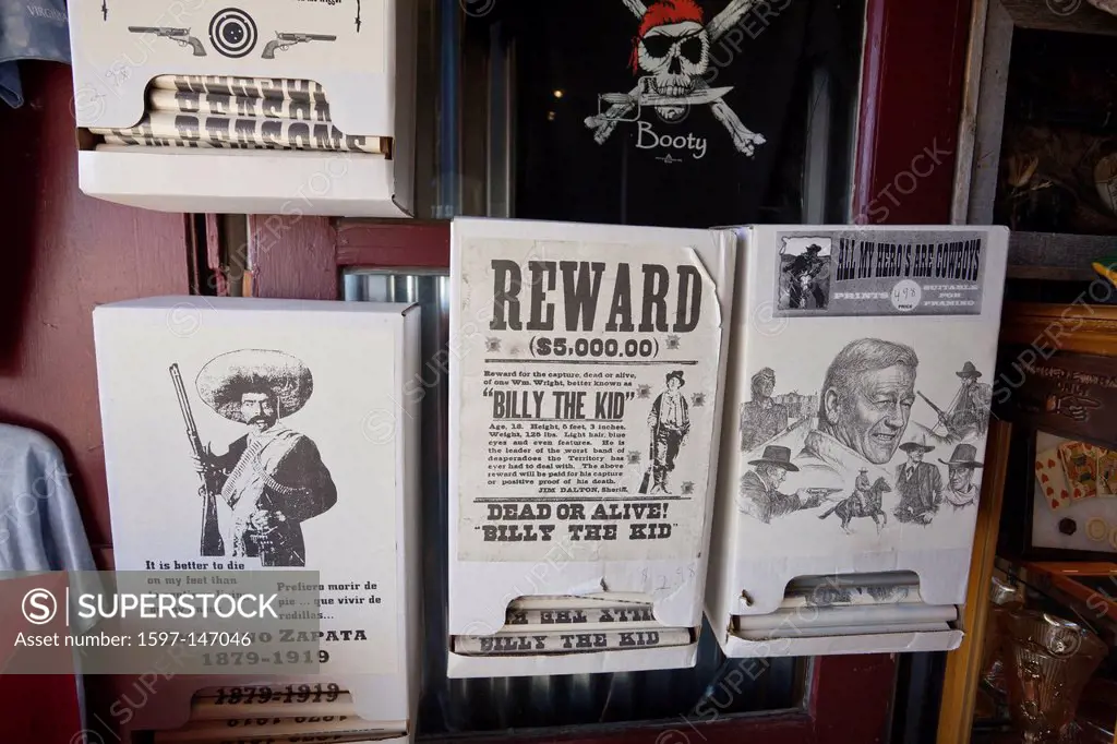 USA, United States, America, Nevada, Old Virginia City, Souvenirs shop, attraction, outlaws, gold rush, historic, melancholic, mines, poster, reward, ...