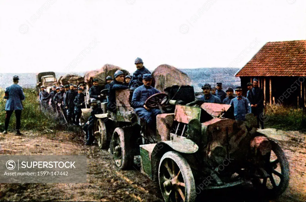 military, vehicles, Verdun, Western Front, World War I, War, World War, Europe, 1914_1918, France, 1916, Autochrome, soldiers, army, military,