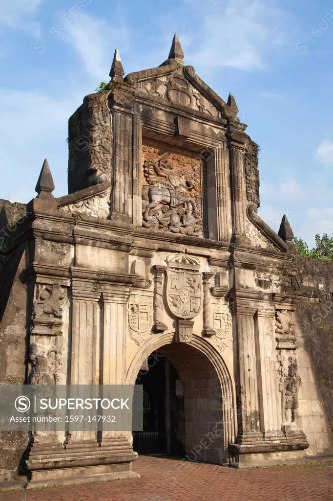 Asia, Philippines, Manila, Intramuros, Fort Santiago, Fort Santiago Gate, UNESCO, World Heritage, Sites, Holiday, Vacation, Tourism, Travel