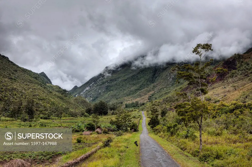 Panorama, Landscape, Scenery, Outdoor, View, Sight, Grand Valley, Highland, Nature, HDR, High Dynamc Range, Baliem Valley, Grand Valley, Balim Valley,...