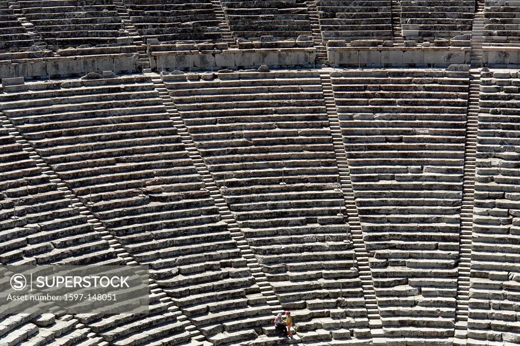 Europe, Greece, Pelepones, Epidauros, theater, ranks, seats, excavation, detail, Historical, museum, place of interest, landmark, stone, tourism, arch...