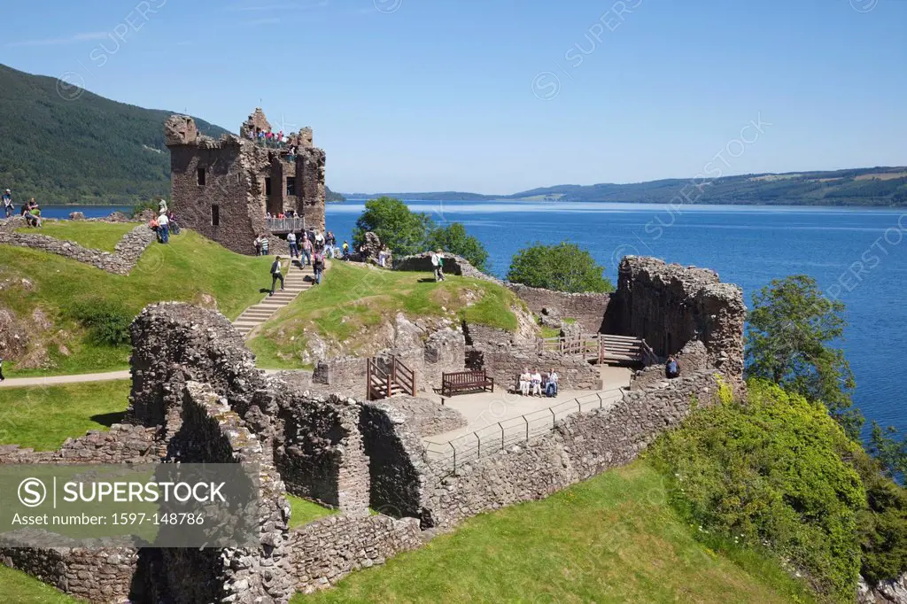 UK, United Kingdom, Europe, Scotland, Highlands, Loch Ness, Urquhart Castle, Urquhart, Scottish Castles, Scottish, Castle, Castles, Tourism, Travel, H...