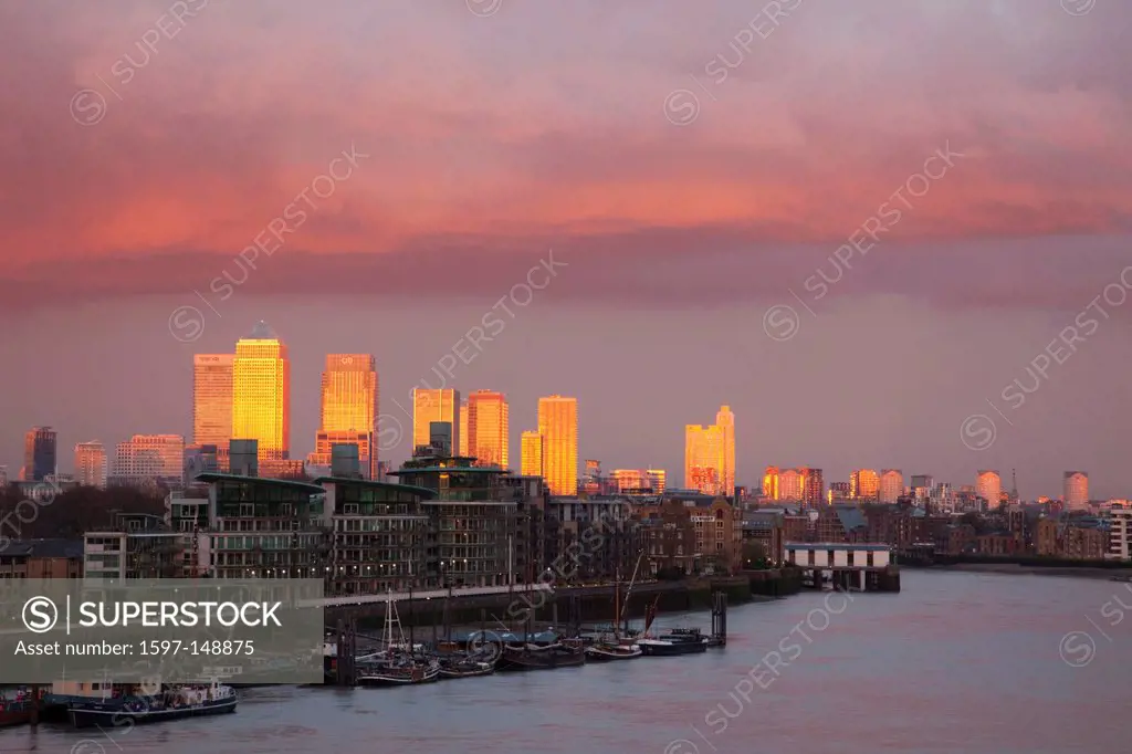 UK, United Kingdom, Europe, Great Britain, Britain, England, London, Docklands, Canary Wharf, Skyscrapers, Office Block, Business, Commerce, Financial...