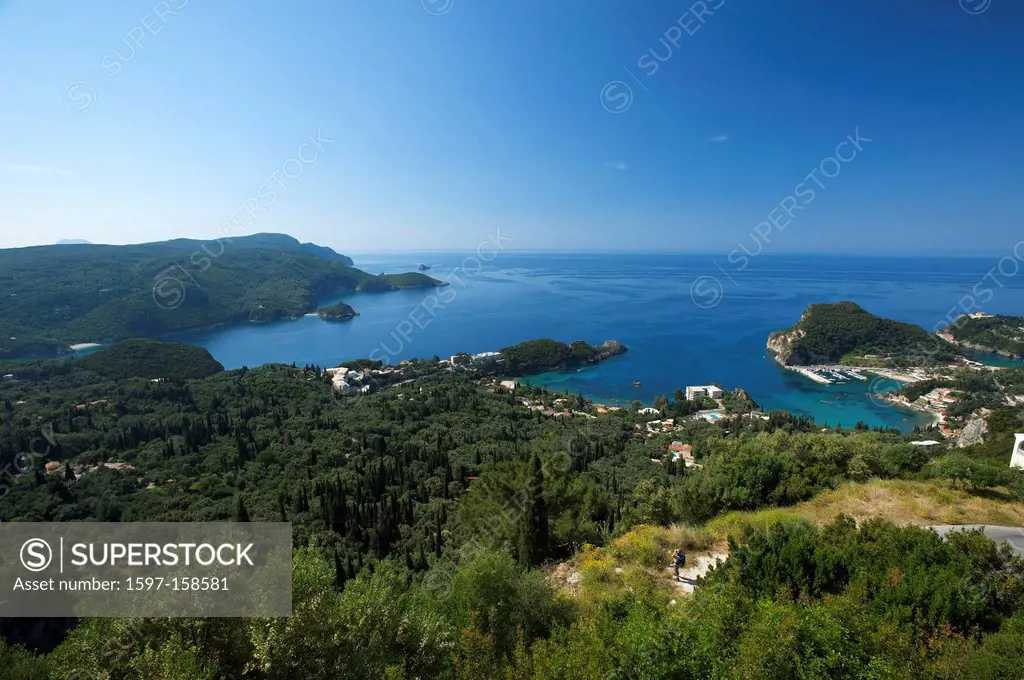 Greece, Europe, Ionic islands, isles, Kerkira, Kerkyra, Corfu, Mediterranean Sea, island, isle, islands, isles, outdoors, outside, coast, seashore, co...