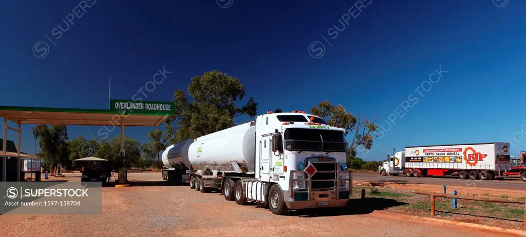 Overlander Roadhouse, North west Coastal highway, western Australia, Australia, west coast, coast, TRUCK, refuel, motorway service area, gas station, ...