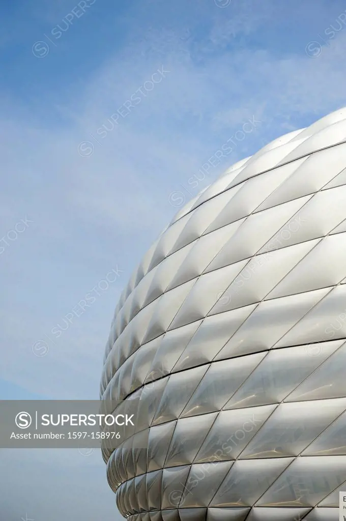 Allinaz, arena, stadium, Bavaria FC, Munich, Germany, football, soccer, stadium, sponsor, Herzog, de Meuron, structure, concept, ring, architecture, d...