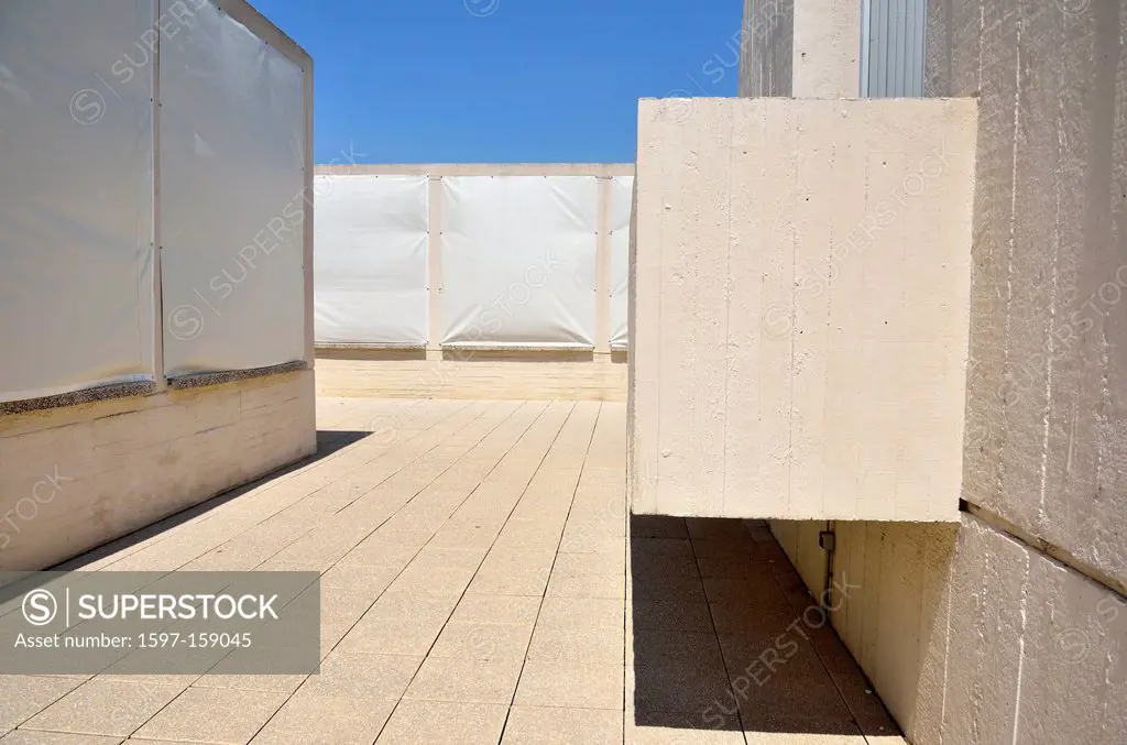 Miro, museum, Barcelona, Spain, art, wall, Fondation, Llu´s Sert, roof, object, architecture,