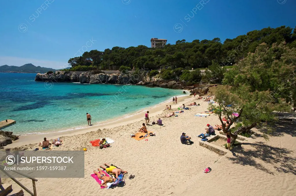 Majorca, Mallorca, Balearic Islands, island, isle, islands, isles, Spain, Europe, Spanish, Europe, European, outdoors, Outside, day, Cala Gat, Cala Ra...