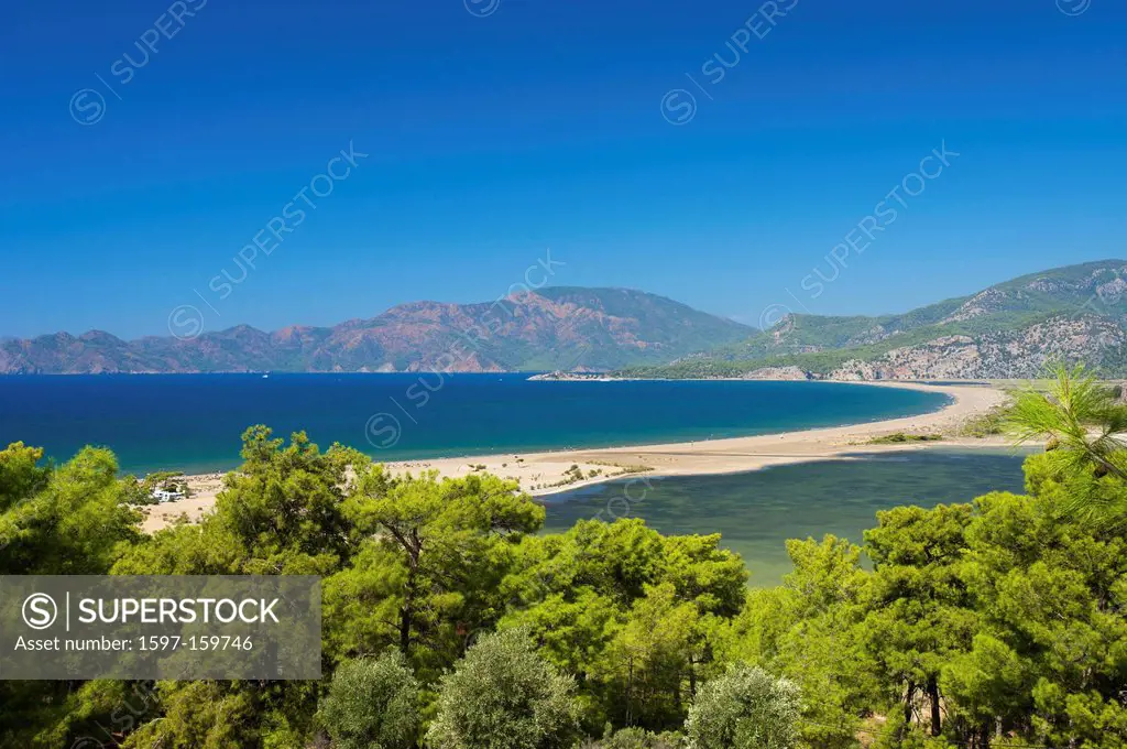 Turkey, Aegean Sea, Turkish Aegean Sea, Europe, European, Dalyan, sand beach, sand beaches, beach, seashore, beaches, seashores, coast, coasts, seasho...
