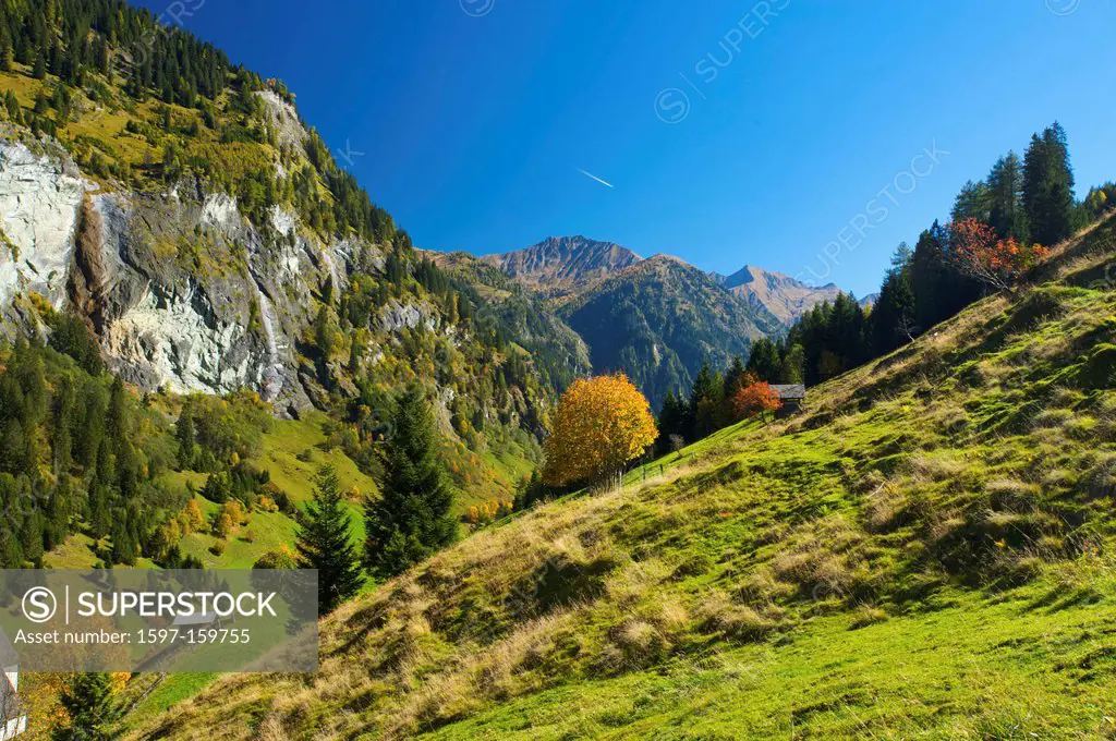 Salzburg country, Austria, Europe, outdoors, outside, day, autumn, autumnal, autumn colors, nobody, scenery, nature, Alps, mountain, mountains, Pongau...
