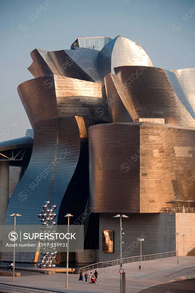 Spain, Europe, Basque Country, Bilbao, architect, architecture, bilbao, different, famous, Frank, Ghery, museum, new, river, skyline, style, metal,