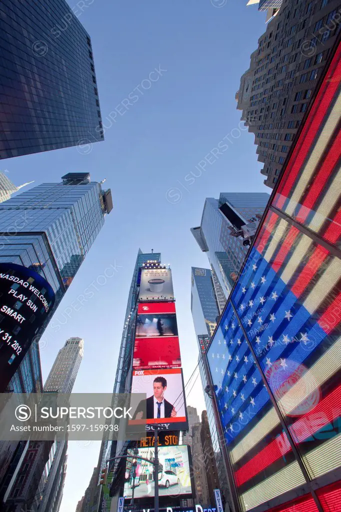 USA, United States, America, New York, Manhattan, Times Square, active, alive, big, busy, city, colorful, landmark, dream, lights, modern, building, c...