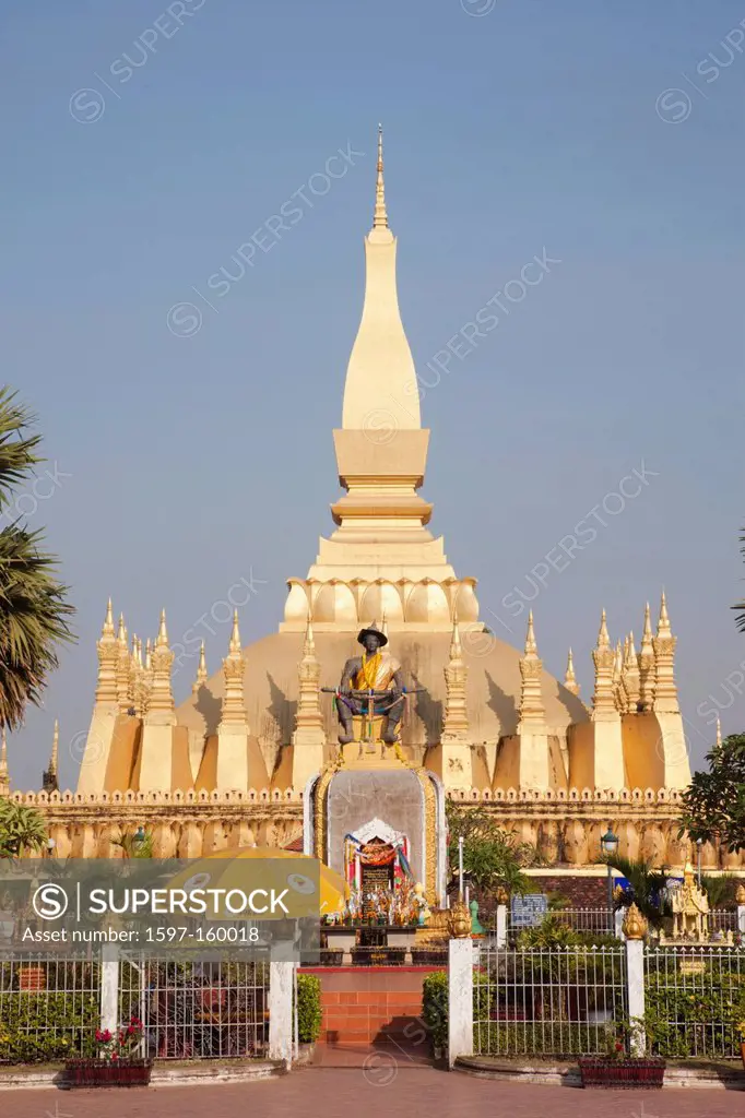 Asia, Laos, Vientiane, Pha That Luang, Temple, Temples, Buddhist, Buddhism, religion, Buddhist Temple, Holiday, Vacation, Tourism, Travel