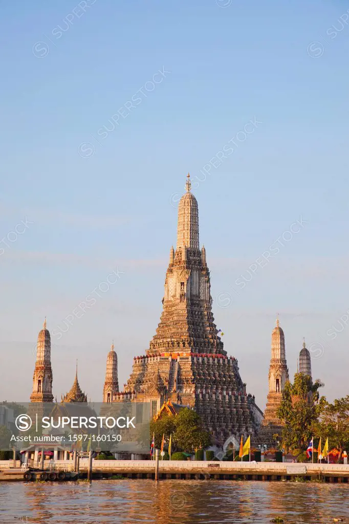 Asia, Thailand, Bangkok, Wat Arun, Temple of Dawn, Chao Phraya River, River, Rivers, Temple, Temples, Thai Temple, Thai Temples, Stupa, Stupas, Chedi,...