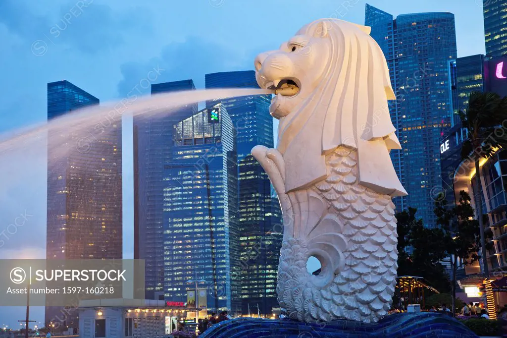 Asia, Singapore, Merlion Statue, Merlion, Tourism, Holiday, Vacation, Travel