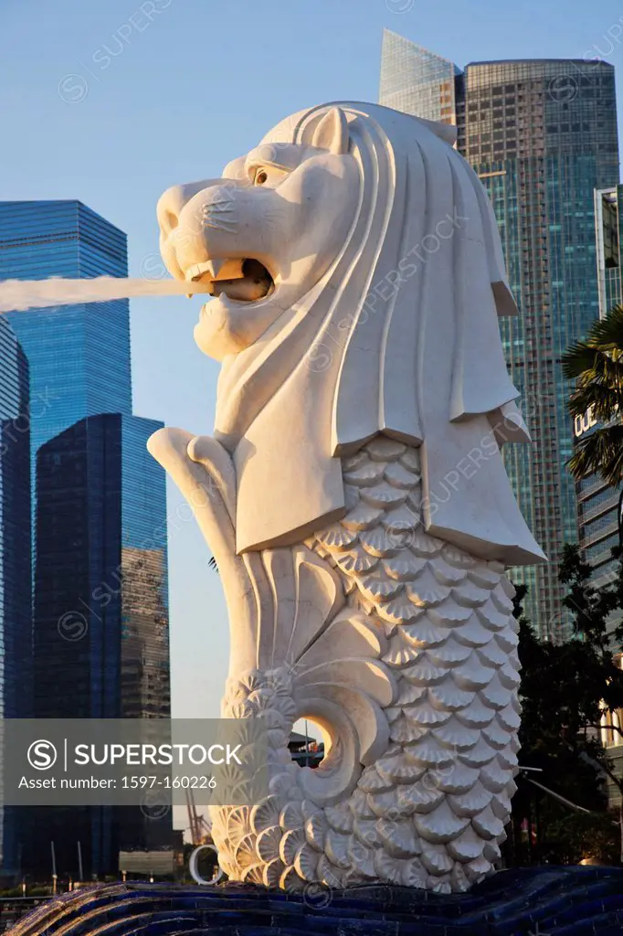 Asia, Singapore, Merlion Statue, Merlion, Tourism, Holiday, Vacation, Travel