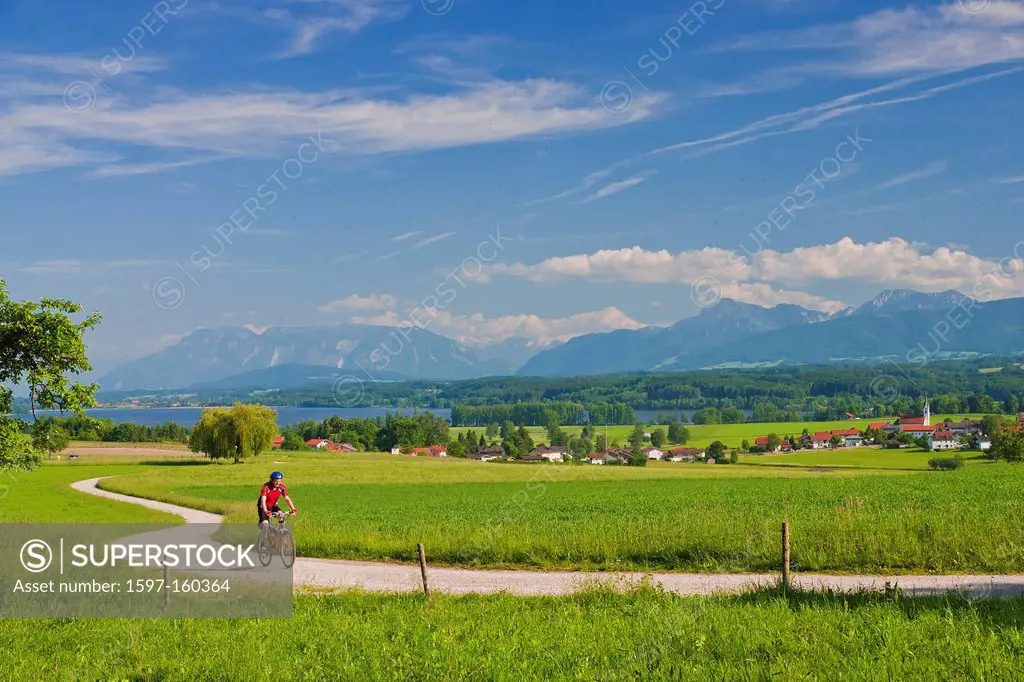 Bavaria, Upper Bavaria, Germany, Petting, Bicheln, Waginger lake, Rupertwinkel, way, street, sport, spare time, rest, vacation, active, activity, whee...