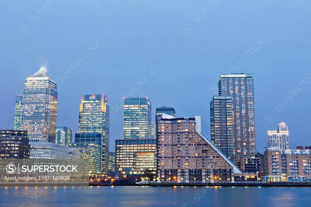 UK, United Kingdom, Great Britain, Britain, England, London, Docklands, Canary Wharf, Skyscrapers, Office Block, Business, Commerce, Financial Distric...