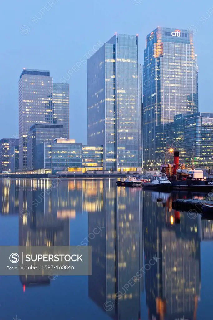UK, United Kingdom, Great Britain, Britain, England, London, Docklands, Canary Wharf, Skyscrapers, Office Block, Business, Commerce, Financial Distric...
