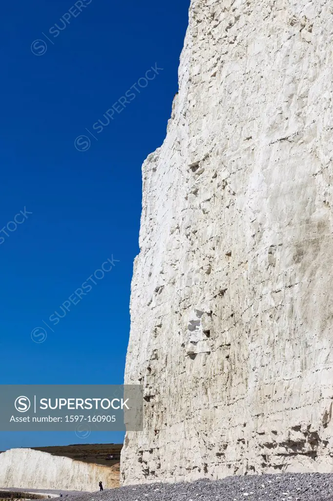 UK, United Kingdom, Great Britain, Britain, England, East Sussex, Sussex, Eastbourne, Beachy Head, The Seven Sisters, Cliffs, Chalk Cliffs, English Se...