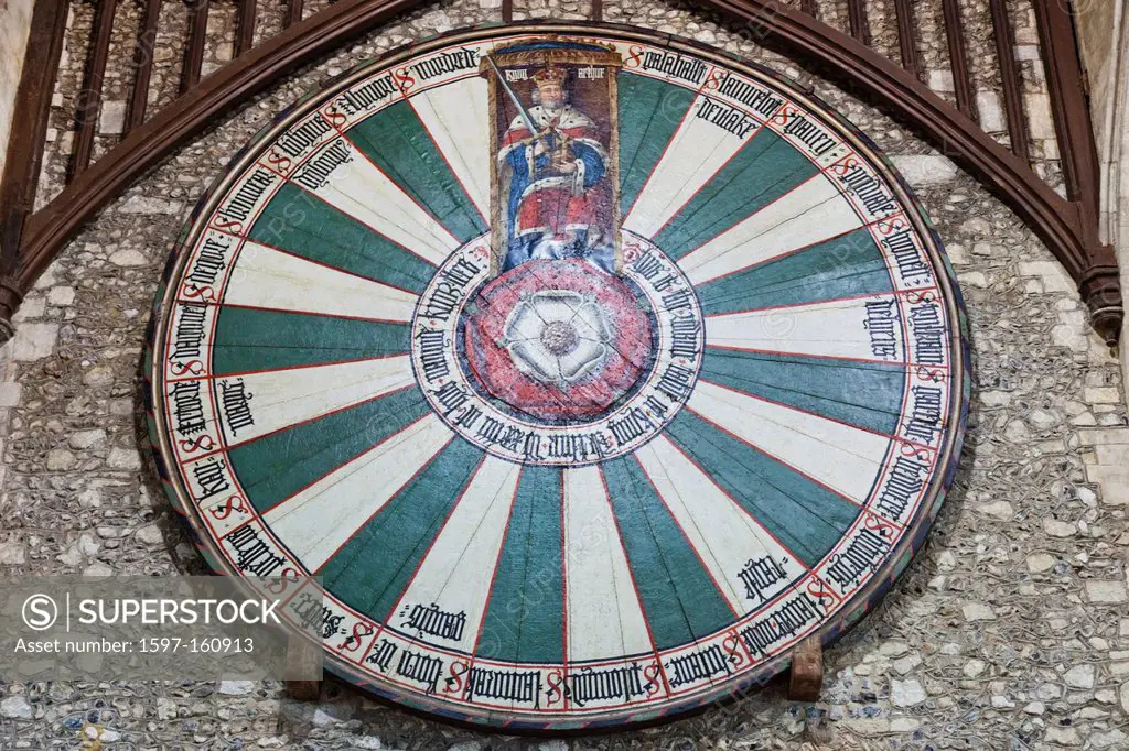 UK, United Kingdom, Great Britain, Britain, England, Hampshire, Winchester, Winchester Castle, King Arthur, King Arthurs Round Table, Table, Tables, T...