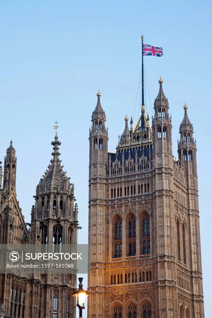 UK, United Kingdom, Great Britain, England, London, Westminster, Houses of Parliament, Palace of Westminster, Victoria Tower, UNESCO, UNESCO World Her...