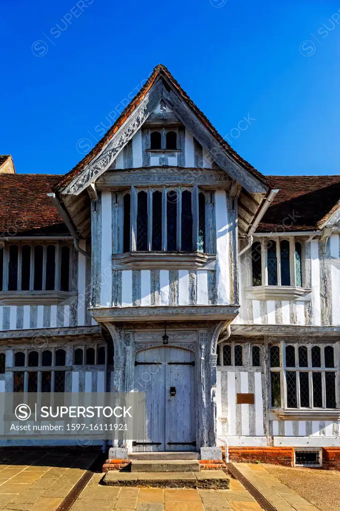 England, Suffolk, Lavenham, The Timber Framed Medieval Guildhall Museum