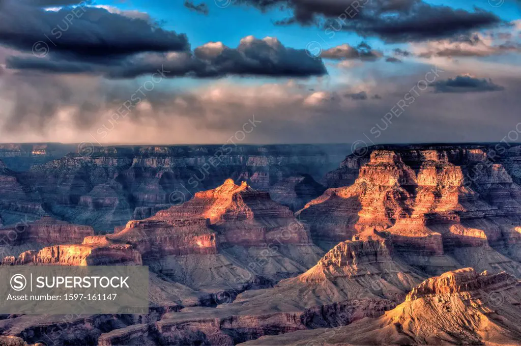Grand Canyon, mountains, canyon, nature, landscape, national park, view, south rim, Arizona, USA, United States, America,