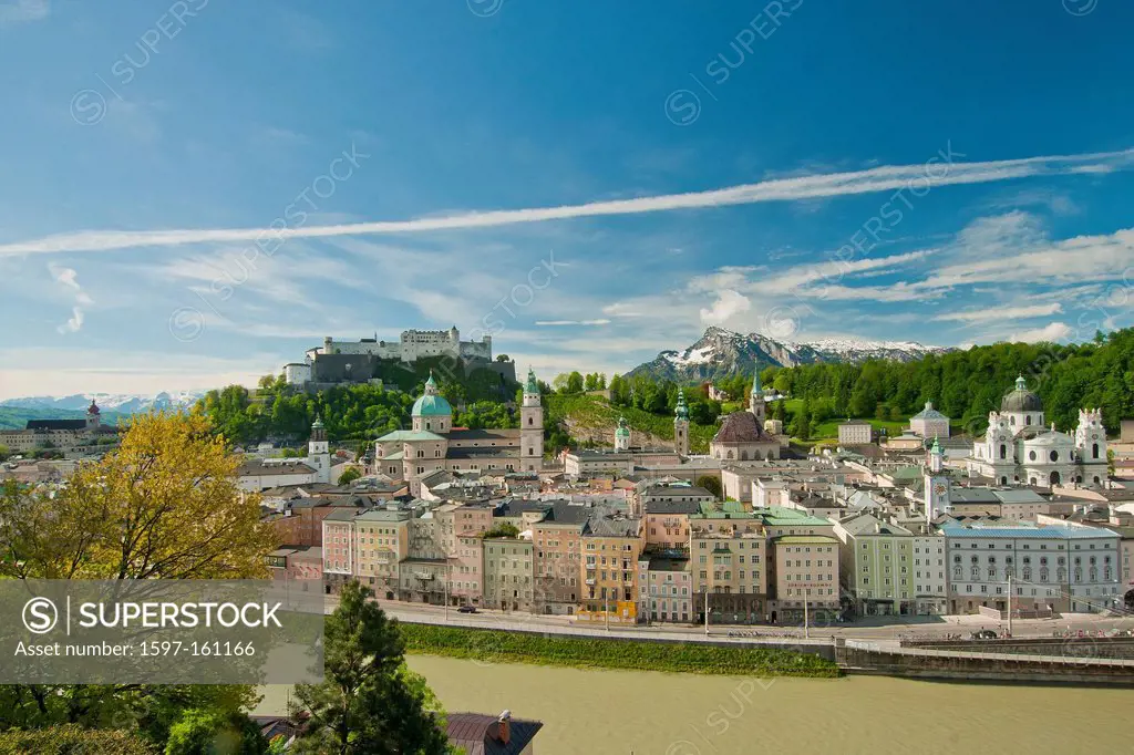 Austria, Salzburg, Saint Peter, fortress, fortress Hohensalzburg, castle, church, faith, religion, art, skill, culture, cathedral, dome, Peter, Franci...