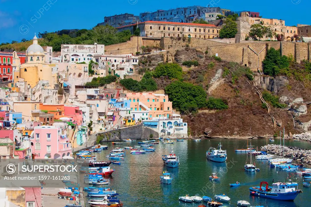 Marina Corricella, Bay of Naples, Marina Corricella, Bay of Naples, Procida Island, Bay of Naples, Campania, Italy